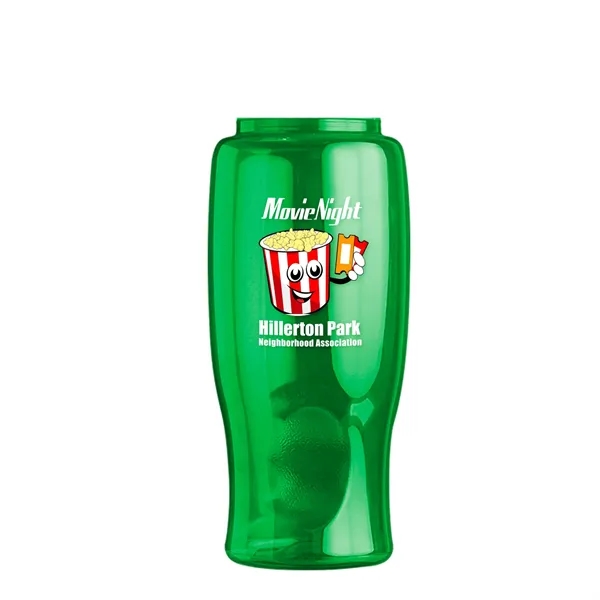 27 Oz. Poly-Pure Transparent Bottle - Snap Lid... from ASI 40480 Koozie Group