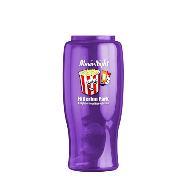 27 Oz. Poly-Pure Transparent Bottle - Snap Lid... from ASI 40480 Koozie Group