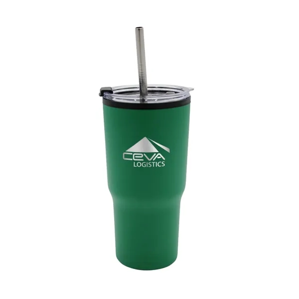 20 oz. Ares Recycled Tumbler with Stainless Straw Lid, Premi... from ASI 30270 Aakron Line