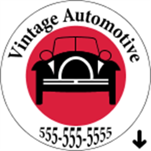 2" circle shaped roll labels with a one color imprint.... from ASI 89910 Stouse, LLC