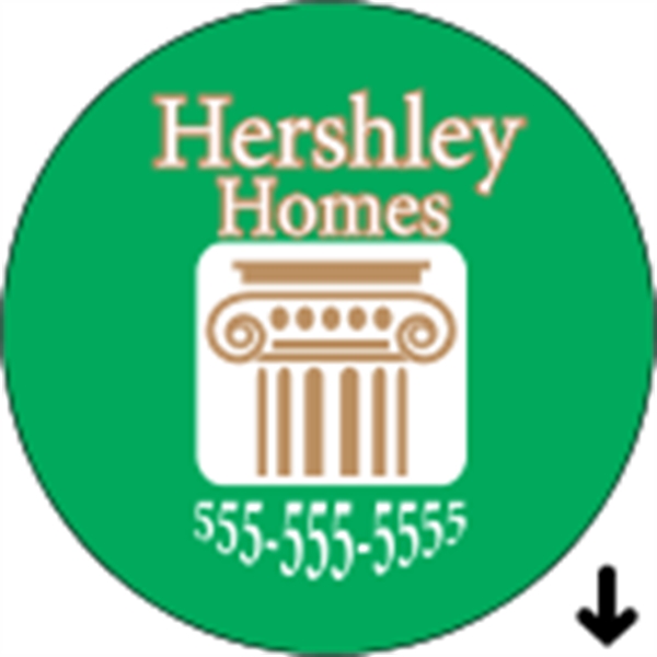 2" circle shaped roll labels with a one color imprint.... from ASI 89910 Stouse, LLC