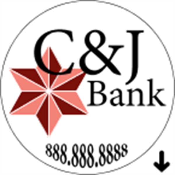 2" circle shaped roll labels with a one color imprint.... from ASI 89910 Stouse, LLC