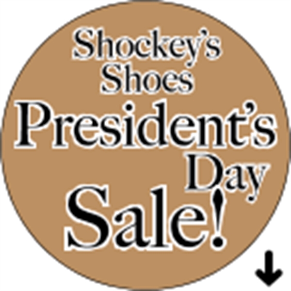 2" circle shaped roll labels with a one color imprint.... from ASI 89910 Stouse, LLC