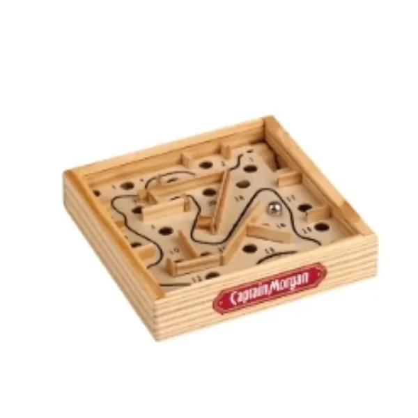 Pocket-sized puzzle crafted from natural wood with a sleek stainless steel... from ASI 88060 Snugz/USA Inc