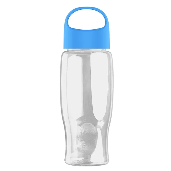 Poly-Pure - 27 Oz. Transparent Bottle With Oval Crest Lid... from ASI 40480 Koozie Group