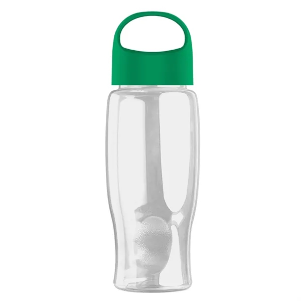 Poly-Pure - 27 Oz. Transparent Bottle With Oval Crest Lid... from ASI 40480 Koozie Group