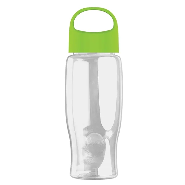 Poly-Pure - 27 Oz. Transparent Bottle With Oval Crest Lid... from ASI 40480 Koozie Group