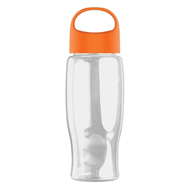 Poly-Pure - 27 Oz. Transparent Bottle With Oval Crest Lid... from ASI 40480 Koozie Group