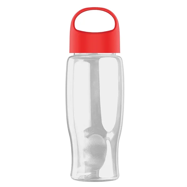 Poly-Pure - 27 Oz. Transparent Bottle With Oval Crest Lid... from ASI 40480 Koozie Group