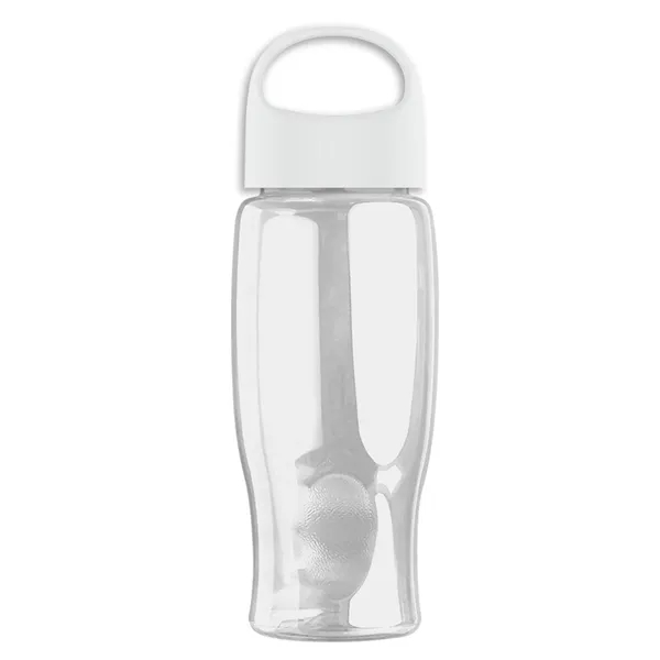 Poly-Pure - 27 Oz. Transparent Bottle With Oval Crest Lid... from ASI 40480 Koozie Group