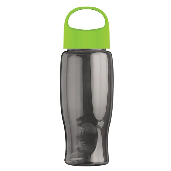 Poly-Pure - 27 Oz. Transparent Bottle With Oval Crest Lid... from ASI 40480 Koozie Group