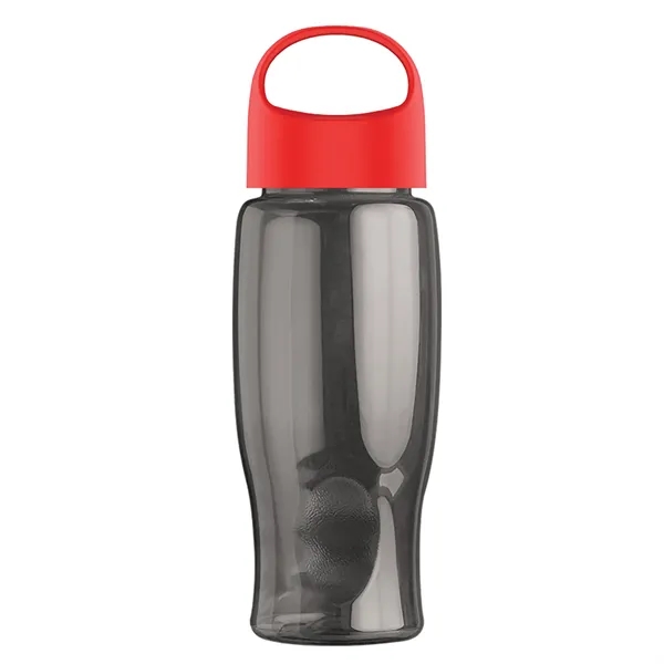 Poly-Pure - 27 Oz. Transparent Bottle With Oval Crest Lid... from ASI 40480 Koozie Group