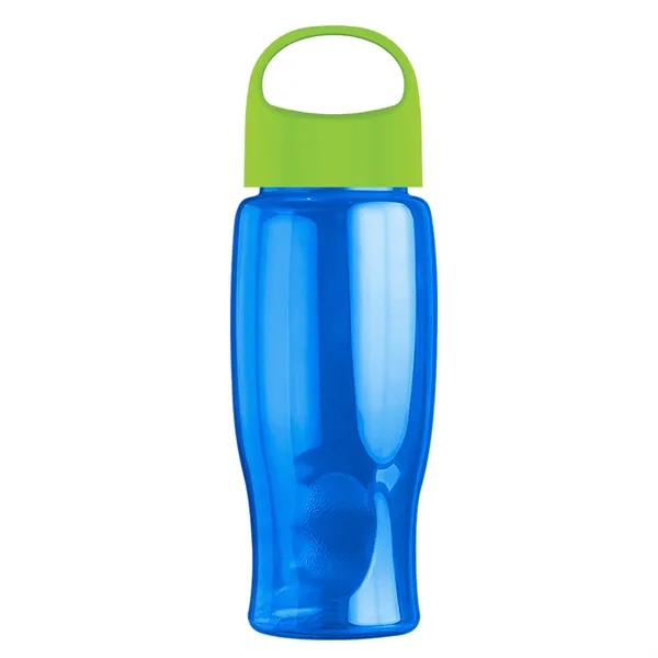 Poly-Pure - 27 Oz. Transparent Bottle With Oval Crest Lid... from ASI 40480 Koozie Group