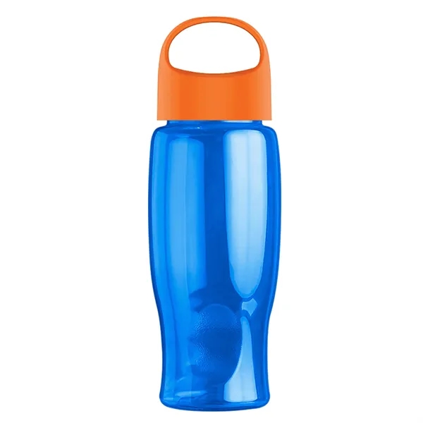 Poly-Pure - 27 Oz. Transparent Bottle With Oval Crest Lid... from ASI 40480 Koozie Group