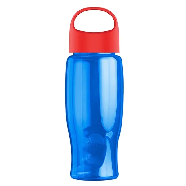 Poly-Pure - 27 Oz. Transparent Bottle With Oval Crest Lid... from ASI 40480 Koozie Group