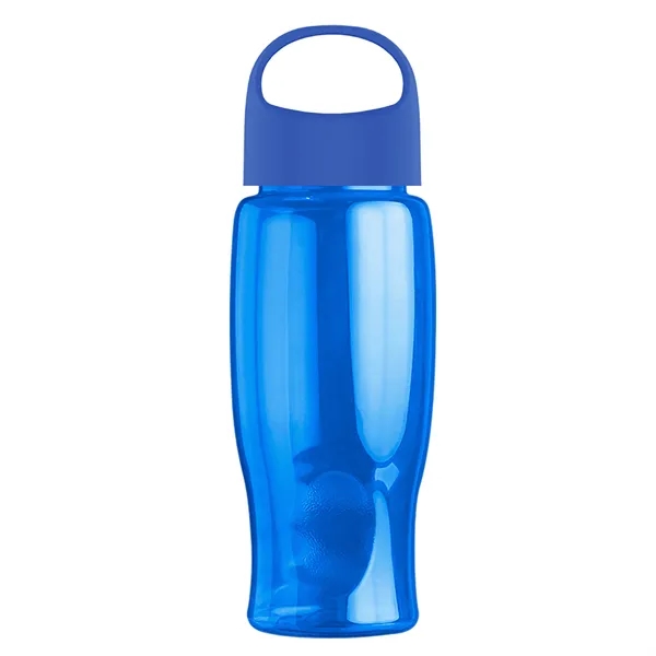 Poly-Pure - 27 Oz. Transparent Bottle With Oval Crest Lid... from ASI 40480 Koozie Group
