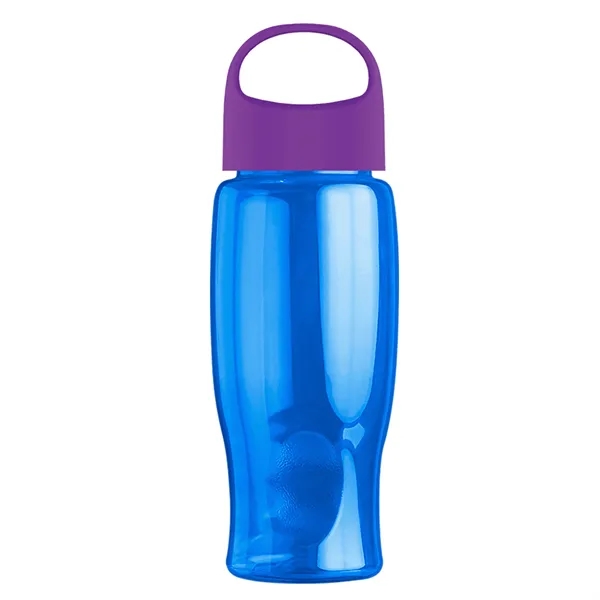 Poly-Pure - 27 Oz. Transparent Bottle With Oval Crest Lid... from ASI 40480 Koozie Group