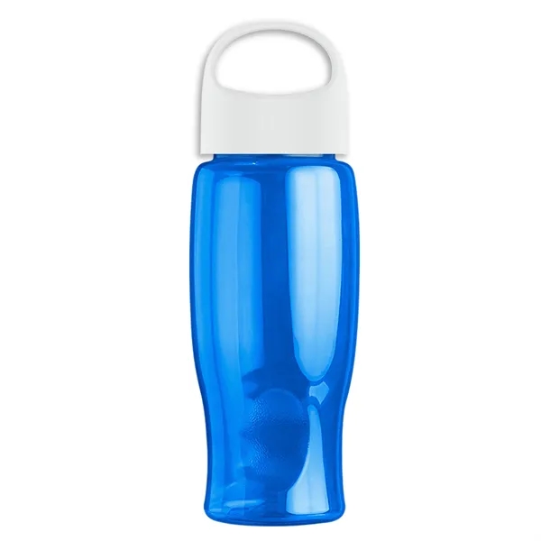 Poly-Pure - 27 Oz. Transparent Bottle With Oval Crest Lid... from ASI 40480 Koozie Group