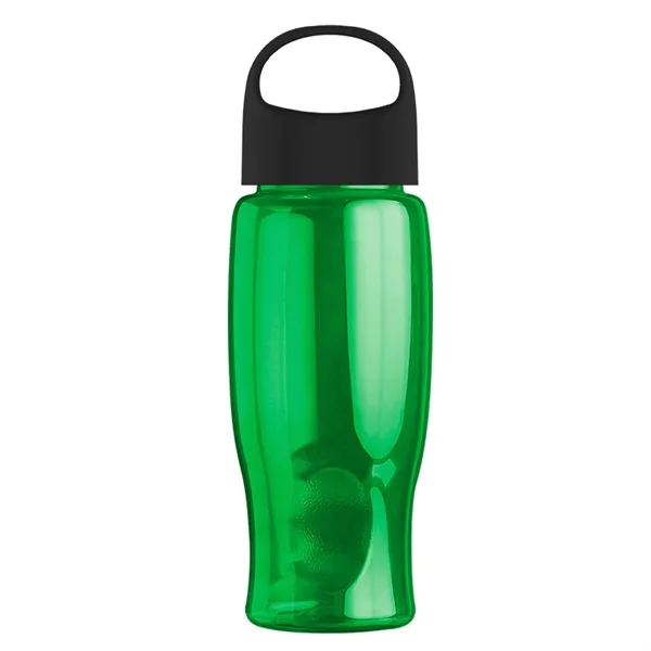 Poly-Pure - 27 Oz. Transparent Bottle With Oval Crest Lid... from ASI 40480 Koozie Group
