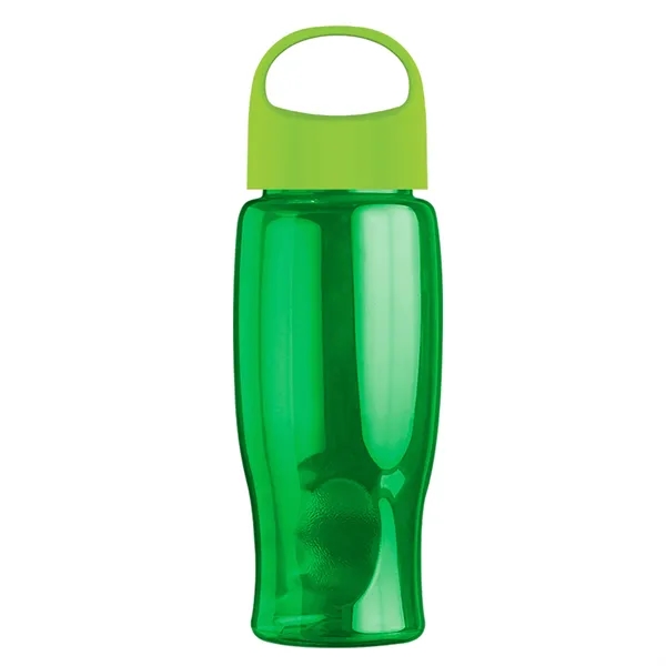 Poly-Pure - 27 Oz. Transparent Bottle With Oval Crest Lid... from ASI 40480 Koozie Group