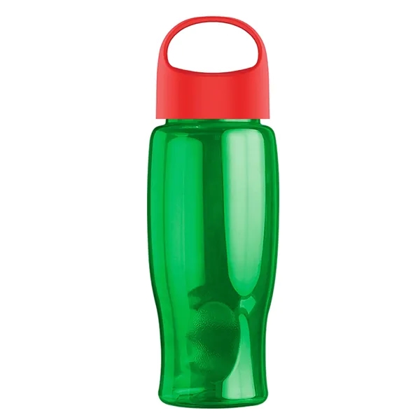 Poly-Pure - 27 Oz. Transparent Bottle With Oval Crest Lid... from ASI 40480 Koozie Group