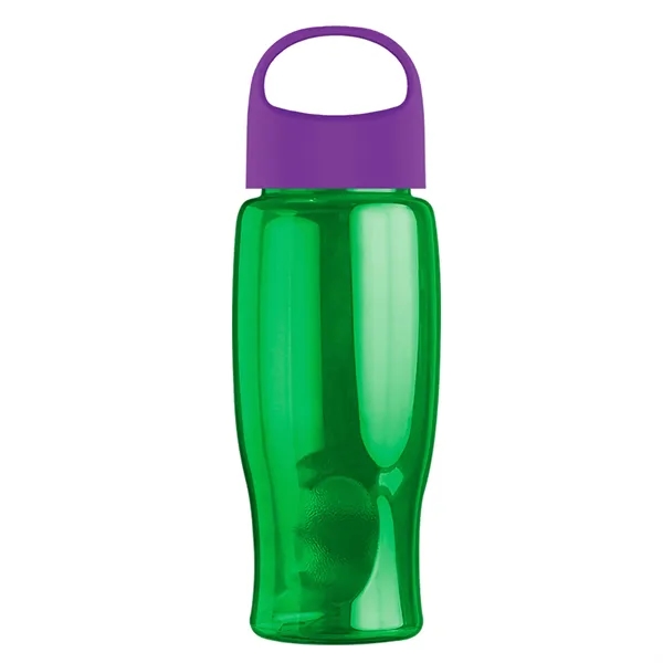 Poly-Pure - 27 Oz. Transparent Bottle With Oval Crest Lid... from ASI 40480 Koozie Group