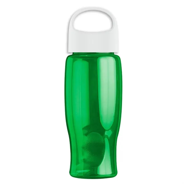 Poly-Pure - 27 Oz. Transparent Bottle With Oval Crest Lid... from ASI 40480 Koozie Group