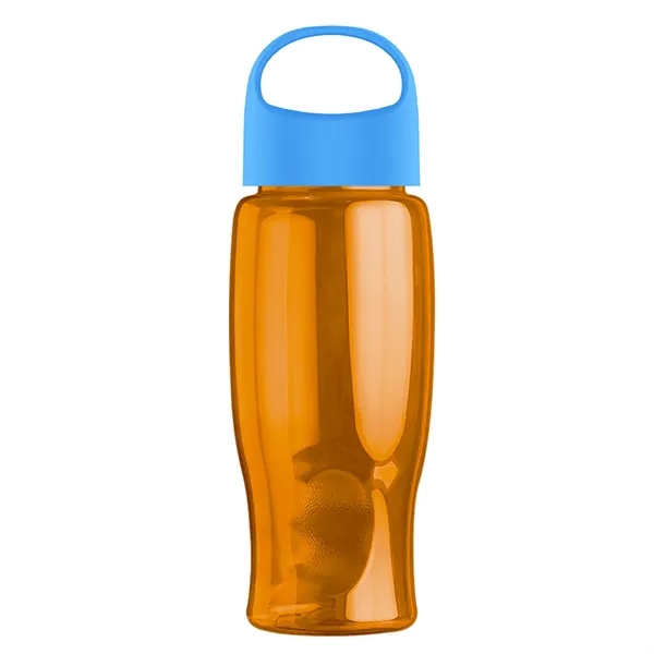 Poly-Pure - 27 Oz. Transparent Bottle With Oval Crest Lid... from ASI 40480 Koozie Group