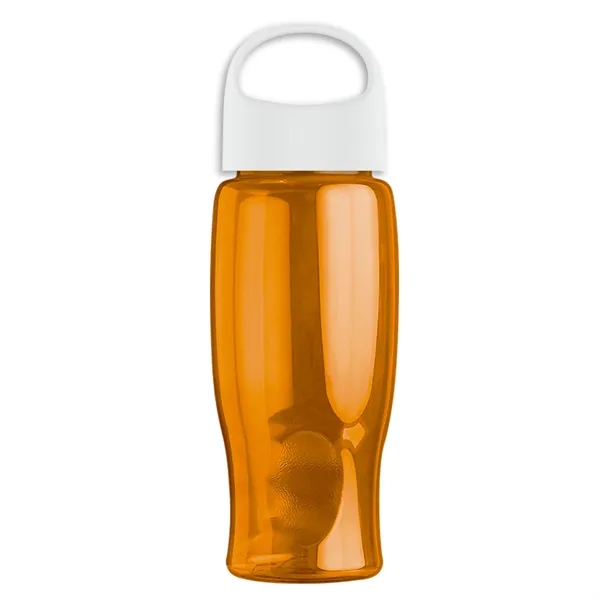 Poly-Pure - 27 Oz. Transparent Bottle With Oval Crest Lid... from ASI 40480 Koozie Group