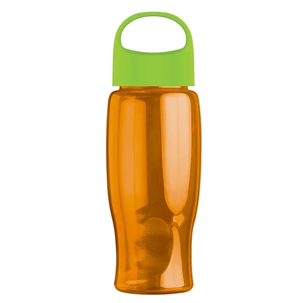 Poly-Pure - 27 Oz. Transparent Bottle With Oval Crest Lid... from ASI 40480 Koozie Group