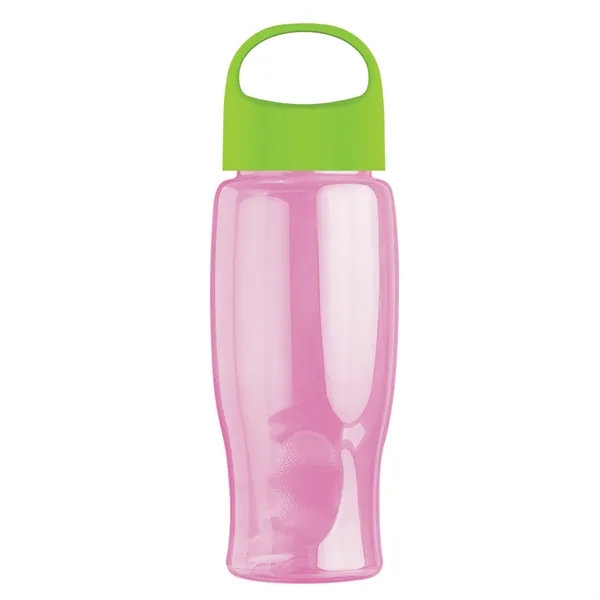 Poly-Pure - 27 Oz. Transparent Bottle With Oval Crest Lid... from ASI 40480 Koozie Group