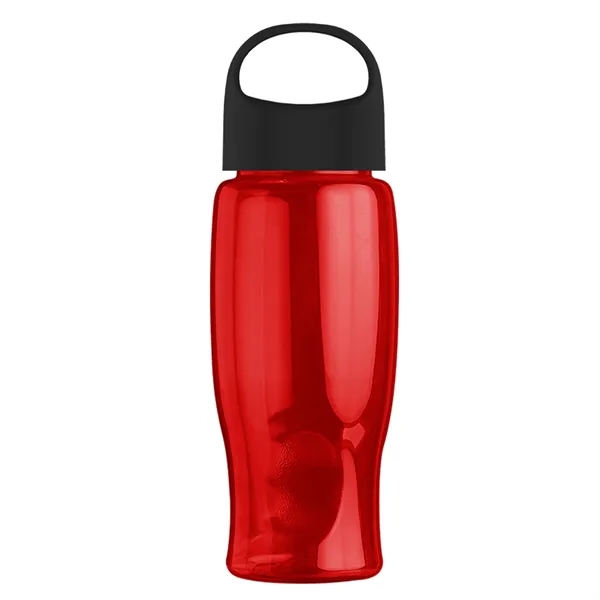 Poly-Pure - 27 Oz. Transparent Bottle With Oval Crest Lid... from ASI 40480 Koozie Group