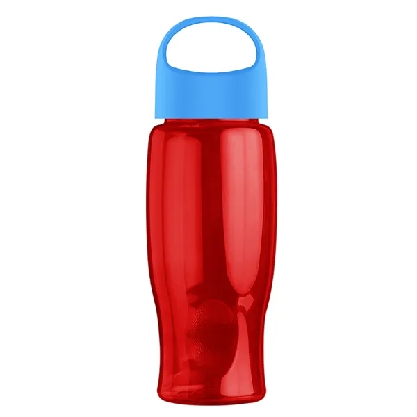 Poly-Pure - 27 Oz. Transparent Bottle With Oval Crest Lid... from ASI 40480 Koozie Group