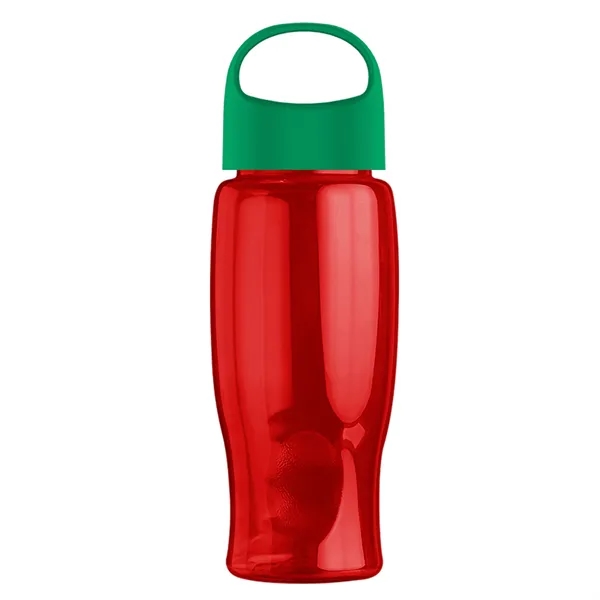 Poly-Pure - 27 Oz. Transparent Bottle With Oval Crest Lid... from ASI 40480 Koozie Group