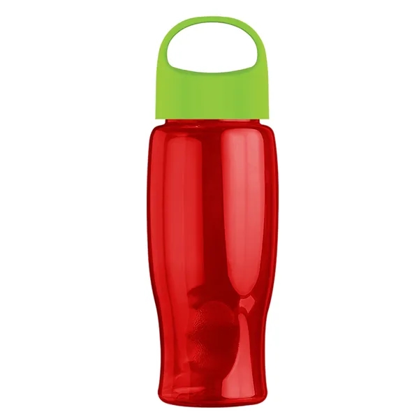 Poly-Pure - 27 Oz. Transparent Bottle With Oval Crest Lid... from ASI 40480 Koozie Group