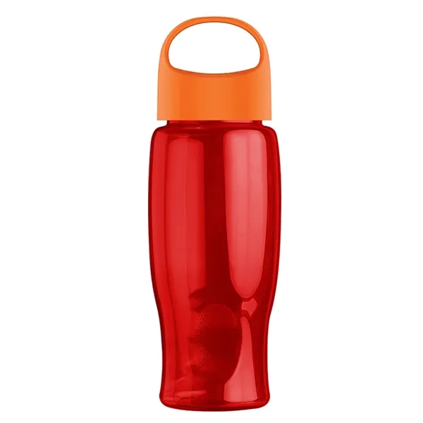 Poly-Pure - 27 Oz. Transparent Bottle With Oval Crest Lid... from ASI 40480 Koozie Group
