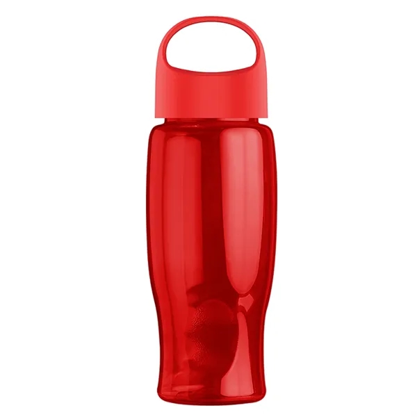 Poly-Pure - 27 Oz. Transparent Bottle With Oval Crest Lid... from ASI 40480 Koozie Group