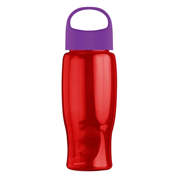Poly-Pure - 27 Oz. Transparent Bottle With Oval Crest Lid... from ASI 40480 Koozie Group