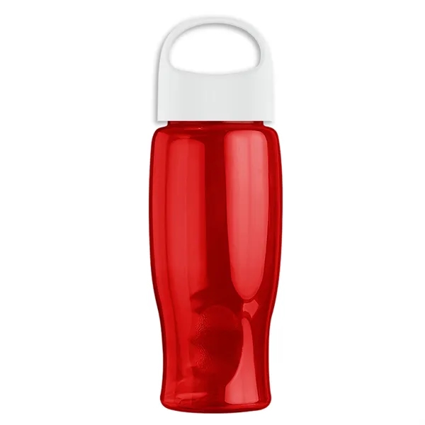 Poly-Pure - 27 Oz. Transparent Bottle With Oval Crest Lid... from ASI 40480 Koozie Group