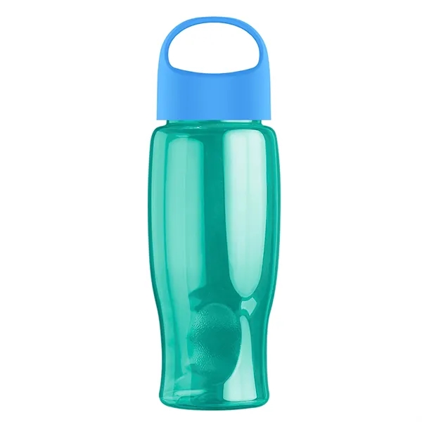 Poly-Pure - 27 Oz. Transparent Bottle With Oval Crest Lid... from ASI 40480 Koozie Group