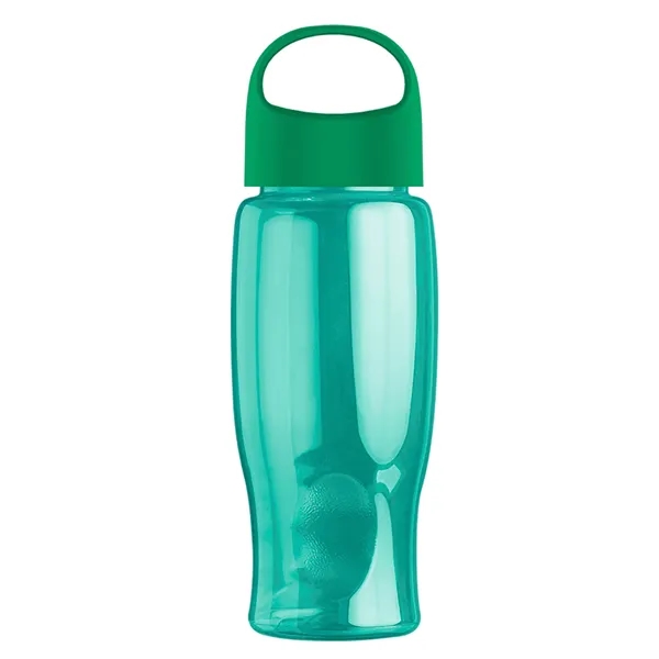 Poly-Pure - 27 Oz. Transparent Bottle With Oval Crest Lid... from ASI 40480 Koozie Group