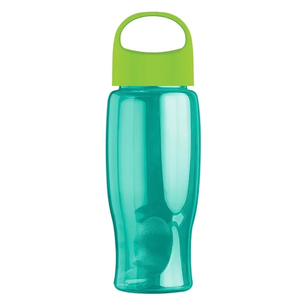 Poly-Pure - 27 Oz. Transparent Bottle With Oval Crest Lid... from ASI 40480 Koozie Group