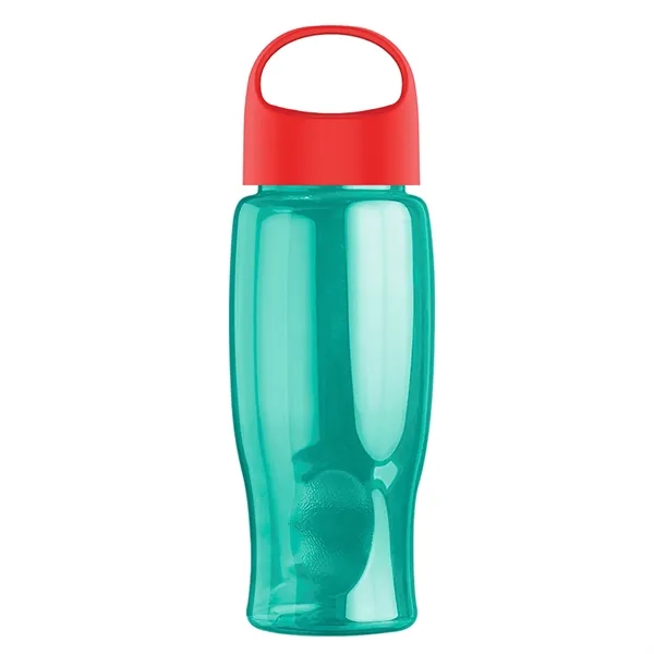 Poly-Pure - 27 Oz. Transparent Bottle With Oval Crest Lid... from ASI 40480 Koozie Group