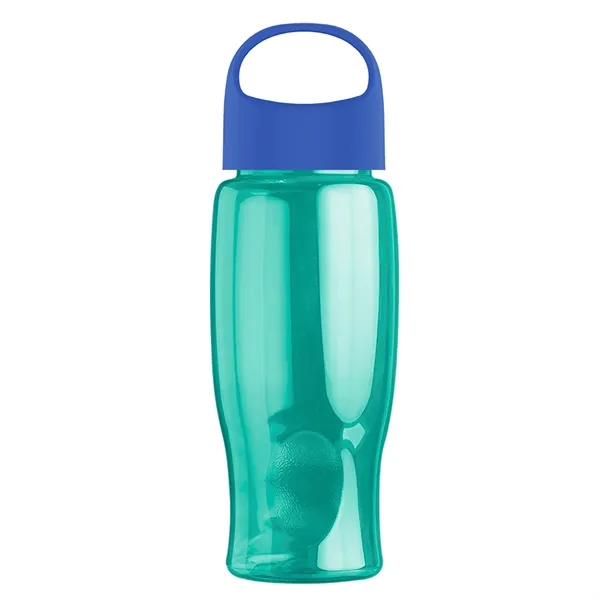 Poly-Pure - 27 Oz. Transparent Bottle With Oval Crest Lid... from ASI 40480 Koozie Group