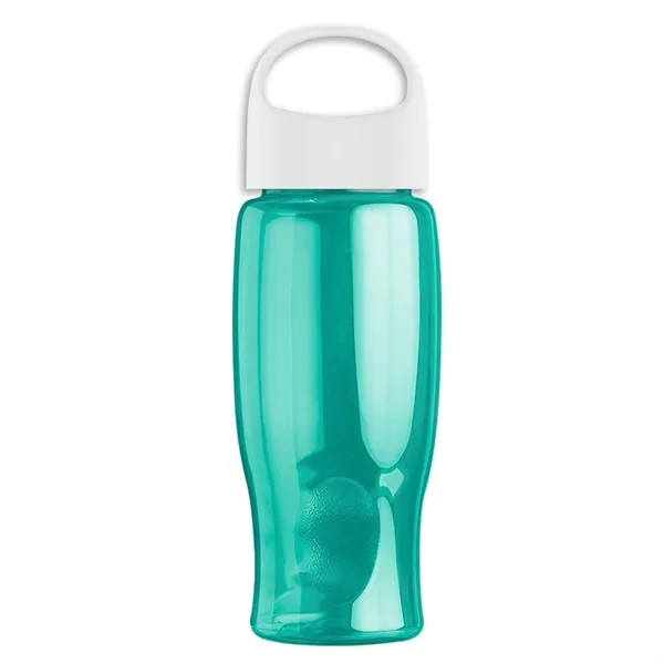 Poly-Pure - 27 Oz. Transparent Bottle With Oval Crest Lid... from ASI 40480 Koozie Group