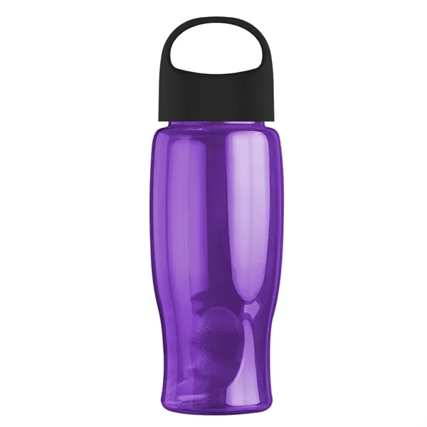 Poly-Pure - 27 Oz. Transparent Bottle With Oval Crest Lid... from ASI 40480 Koozie Group