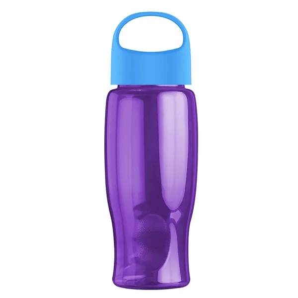 Poly-Pure - 27 Oz. Transparent Bottle With Oval Crest Lid... from ASI 40480 Koozie Group