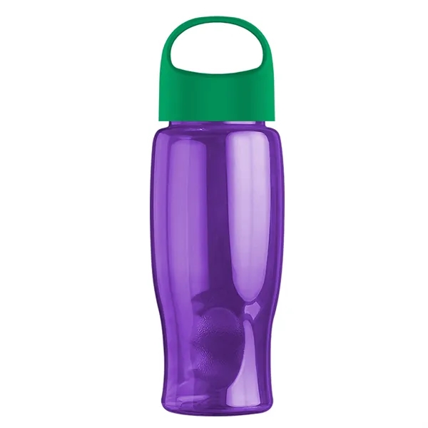 Poly-Pure - 27 Oz. Transparent Bottle With Oval Crest Lid... from ASI 40480 Koozie Group