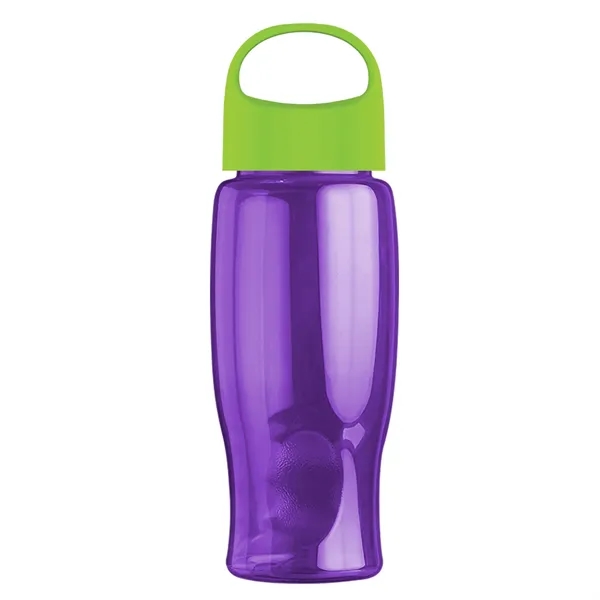 Poly-Pure - 27 Oz. Transparent Bottle With Oval Crest Lid... from ASI 40480 Koozie Group