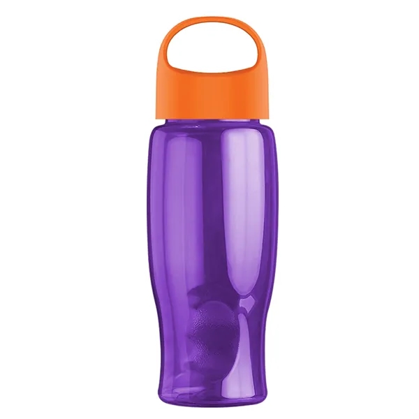 Poly-Pure - 27 Oz. Transparent Bottle With Oval Crest Lid... from ASI 40480 Koozie Group